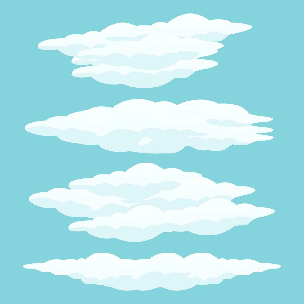 Cloud Icon Set Design, Vector Symbol Template Illustration