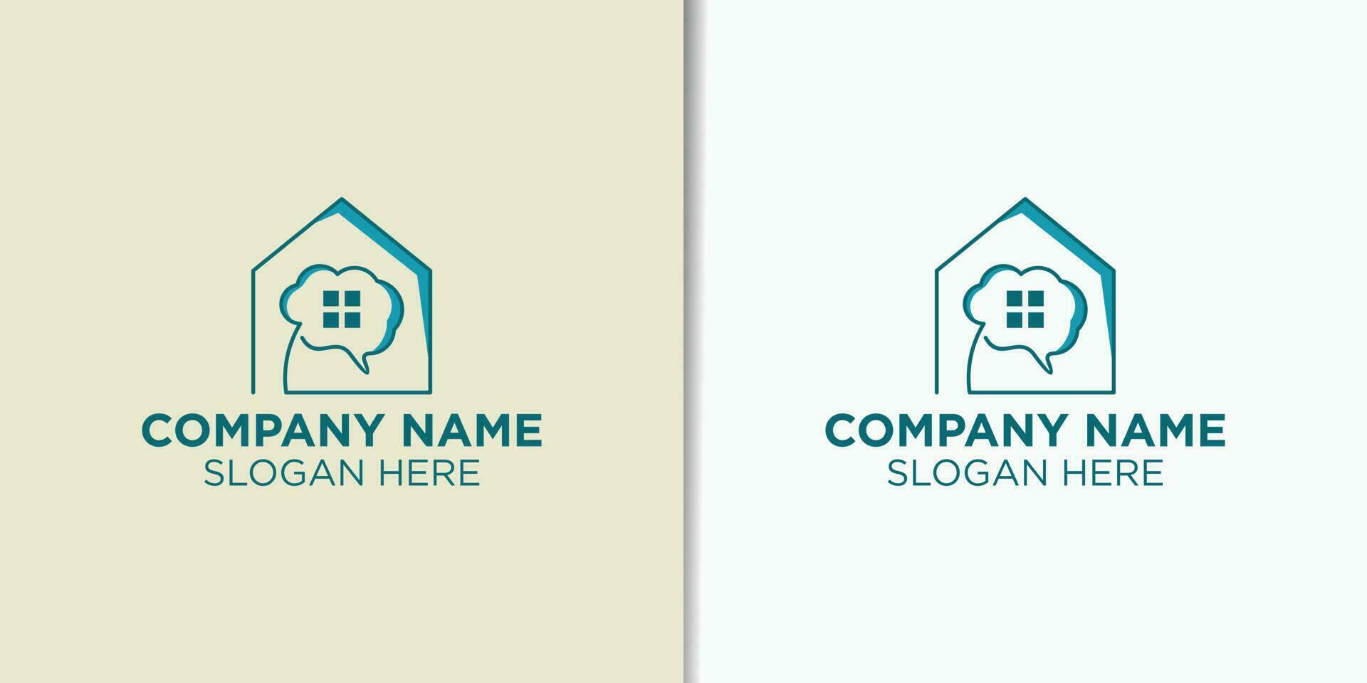 brain logo design template, health logo inspiration, smart and creative logo design vector