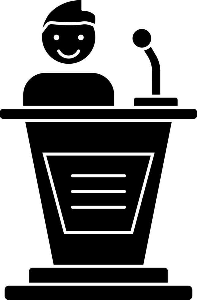 Orator or speaker icon. vector