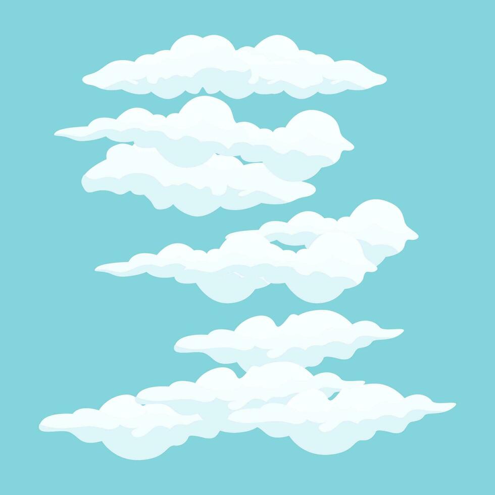 Cloud Icon Set Design, Vector Symbol Template Illustration