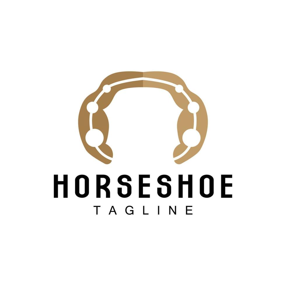 Horseshoe Logo, Cowboy Horse Vector, Icon Design Symbol Template vector