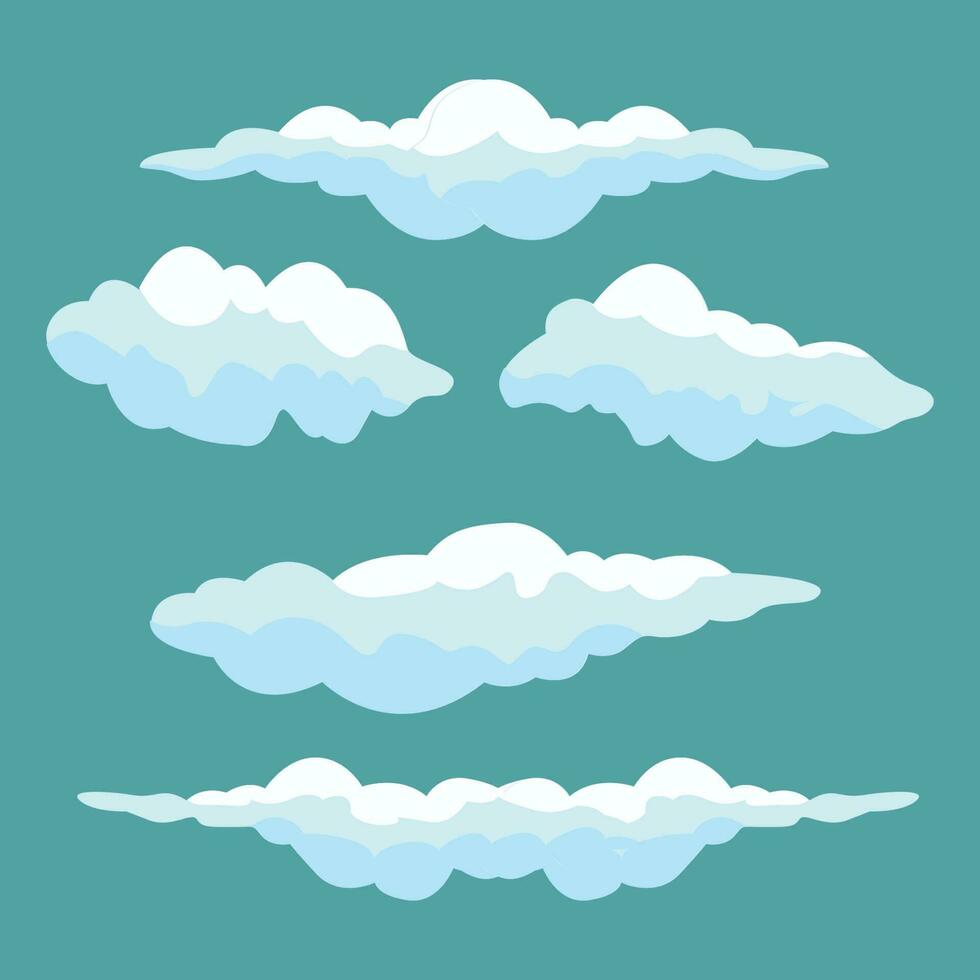 Cloud Icon Set Design, Vector Symbol Template Illustration