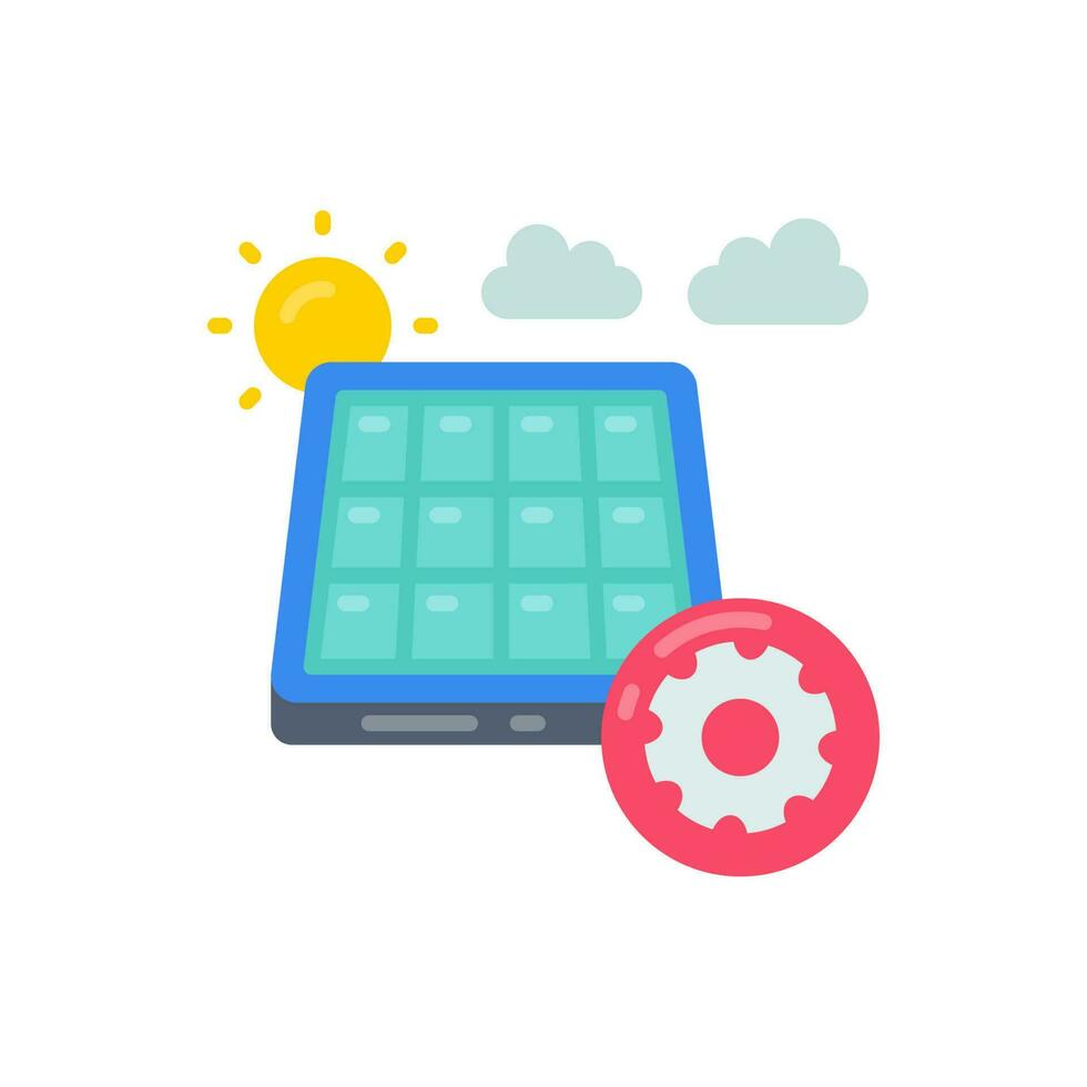 Settings icon in vector. Illustration vector