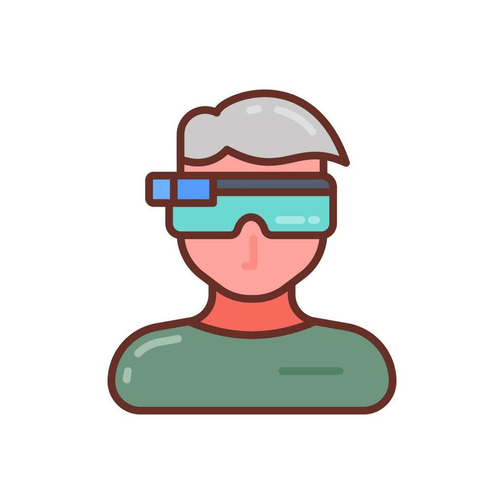 AR Contact Lenses icon in vector. Illustration vector