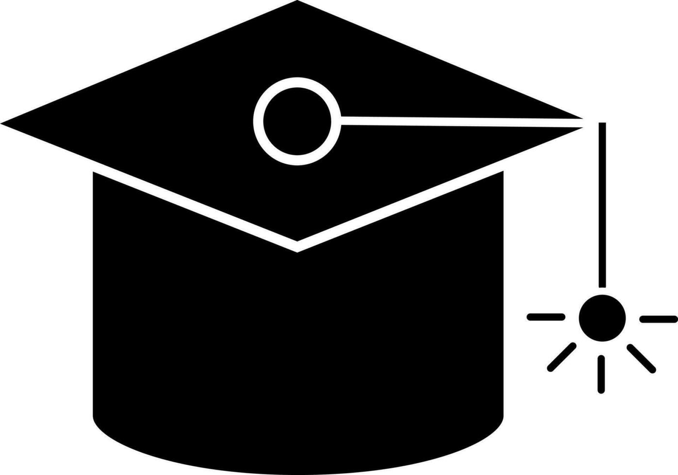 Mortarboard Hat icon. vector