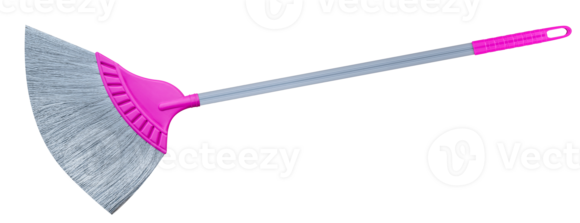 Pink plastic broom png