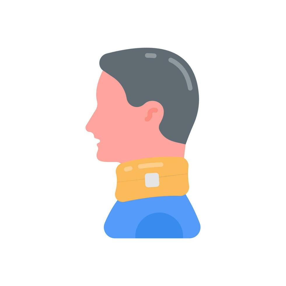 Neck Injury icon in vector. Illustration vector