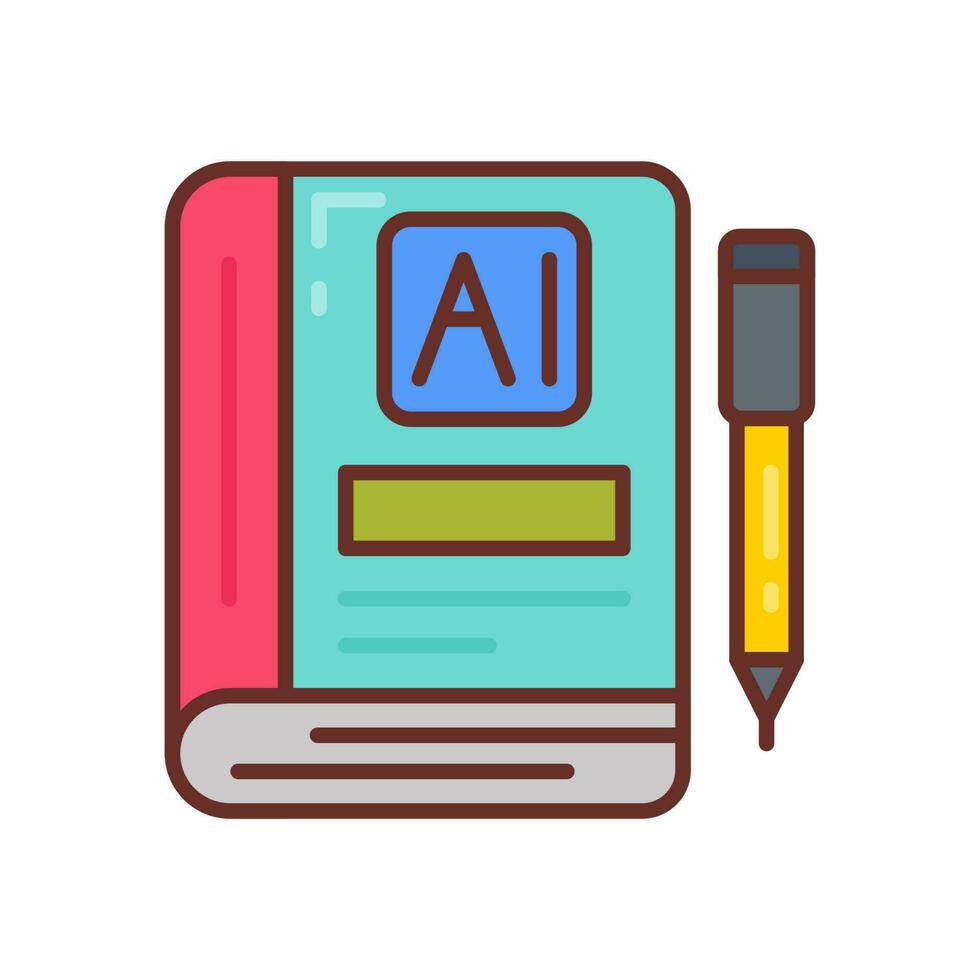 AI Assisted Education icon in vector. Illustration vector