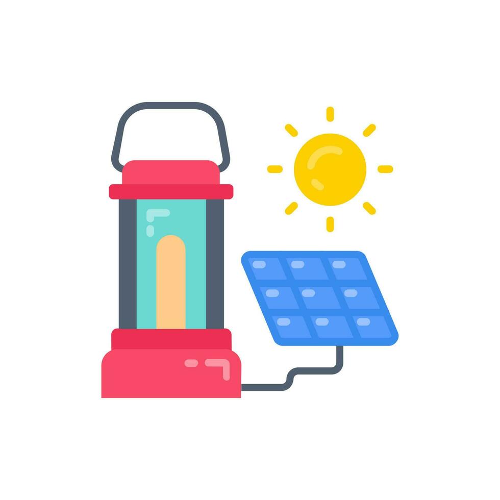 Solar Lantern icon in vector. Illustration vector