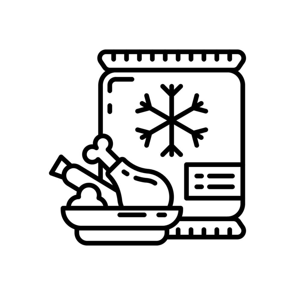 Frozen Foods icon in vector. Illustration vector