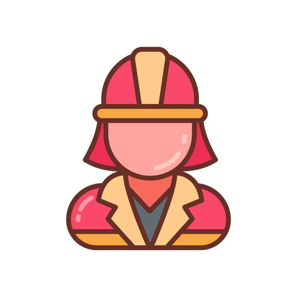 Fire Fighter icon in vector. Illustration vector