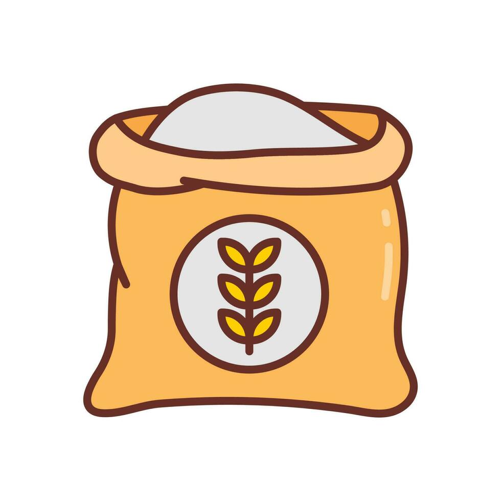 Flour icon in vector. Illustration vector