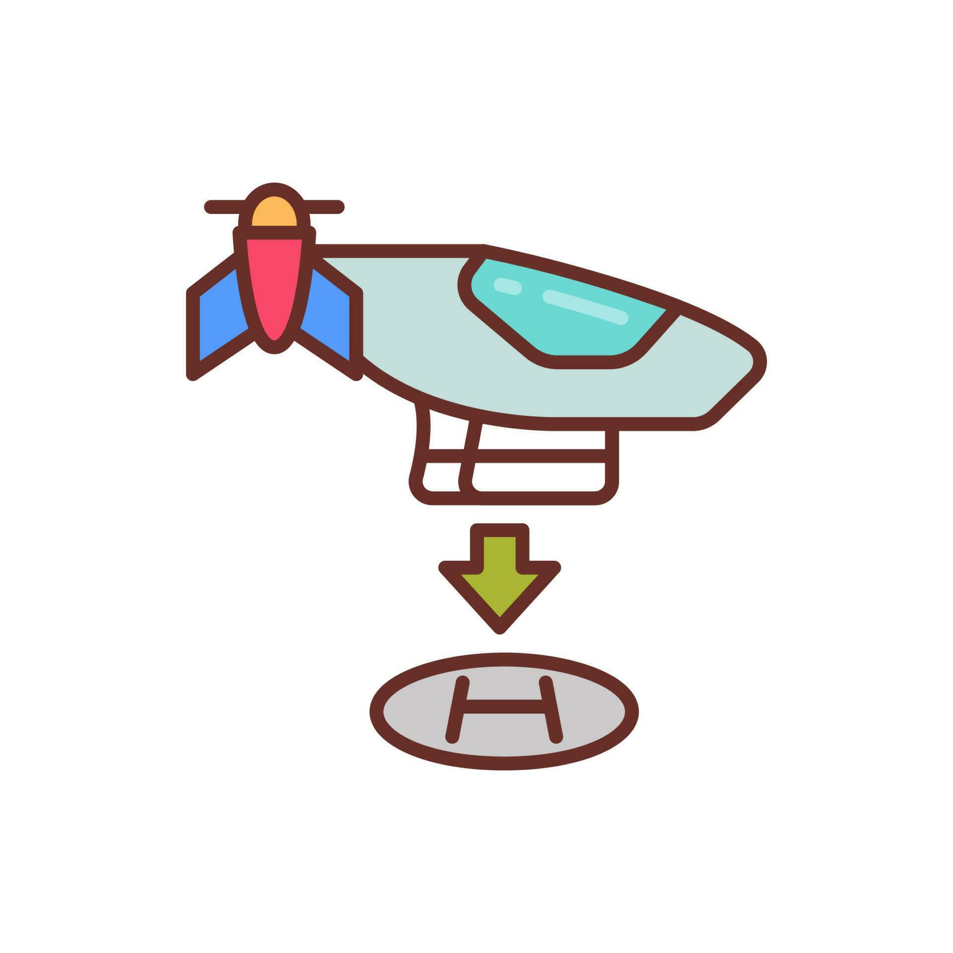 Urban Air Mobility icon in vector. Illustration 24247725 Vector Art at 