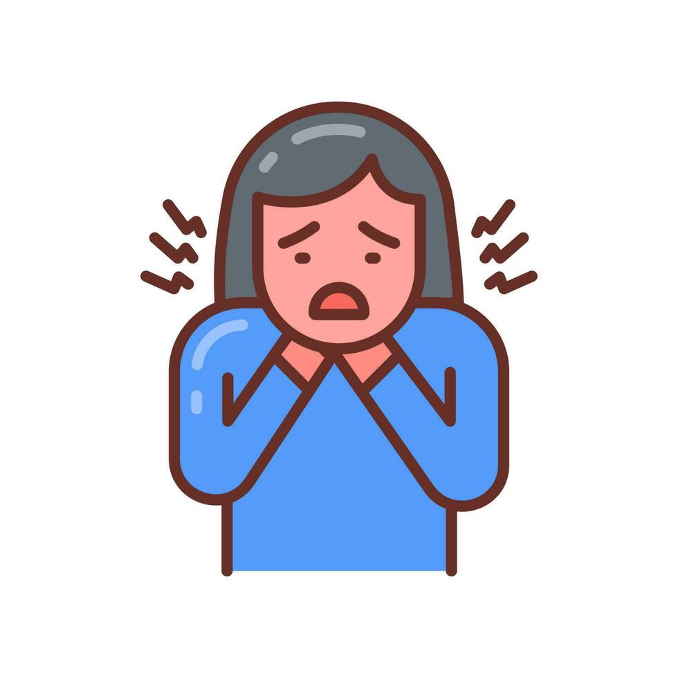 Choking icon in vector. Illustration vector