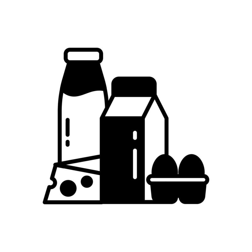 Dairy icon in vector. Illustration vector