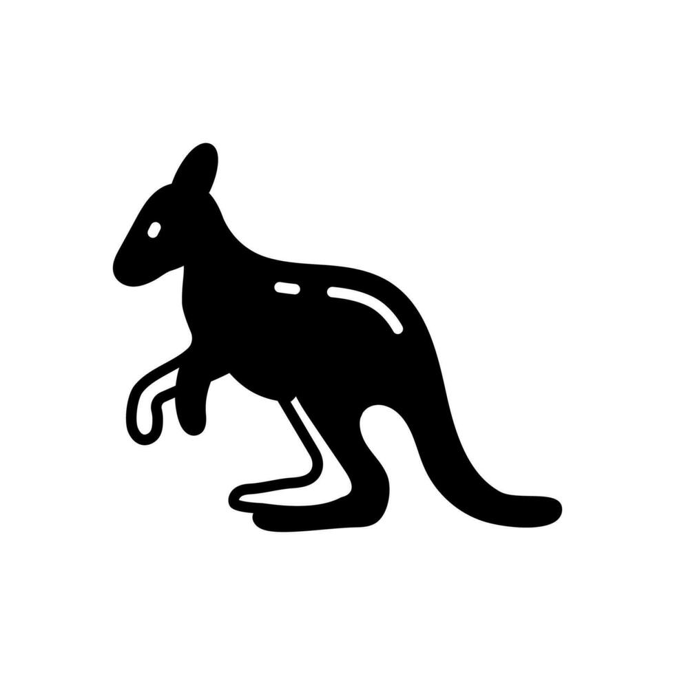 Kangaroo icon in vector. Illustration vector