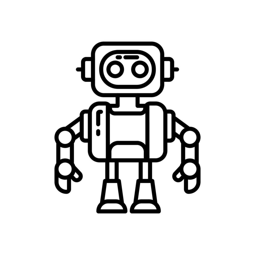 Humanoid icon in vector. Illustration vector