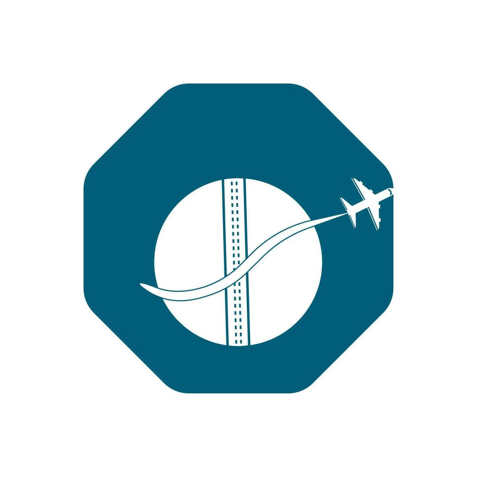 Cricket travel logo design template. vector