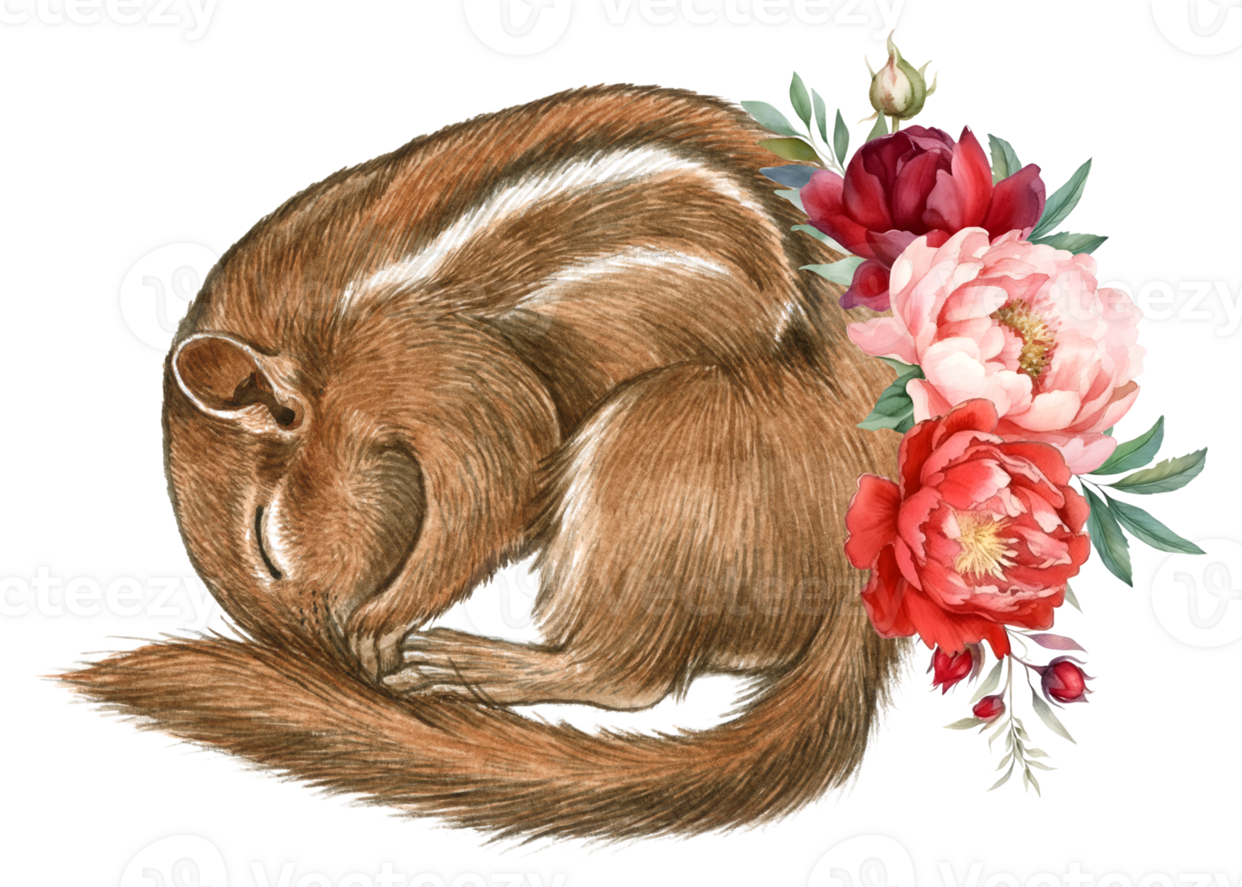 scoiattolo acquerello animale natura adorabile animale png