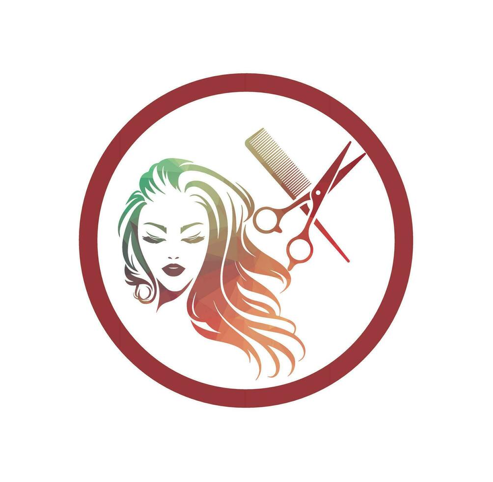 Beauty Hair Salon Logo female fashion logo vector