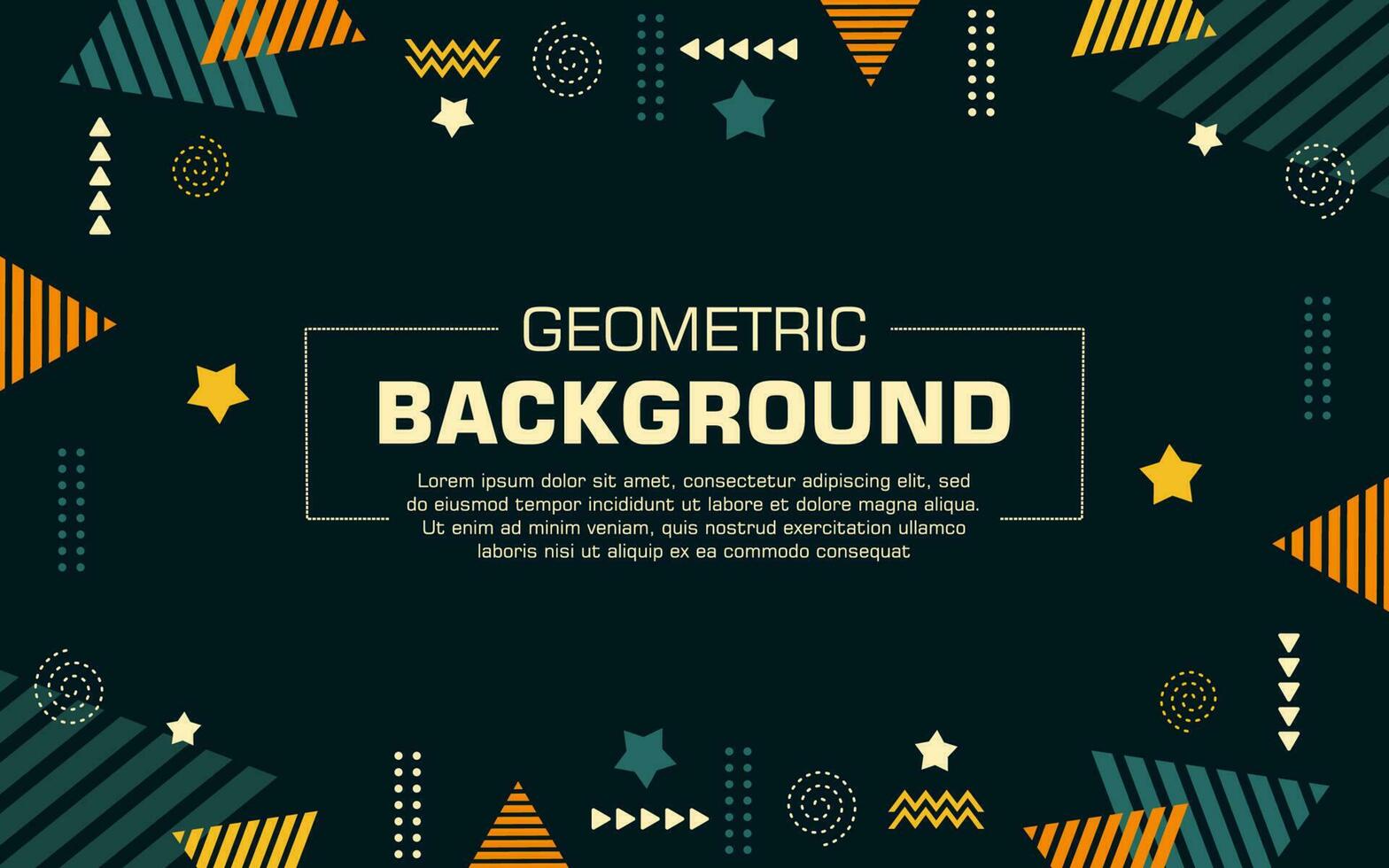 Green geometric background for your video background, presentation, wallpaper and more vector