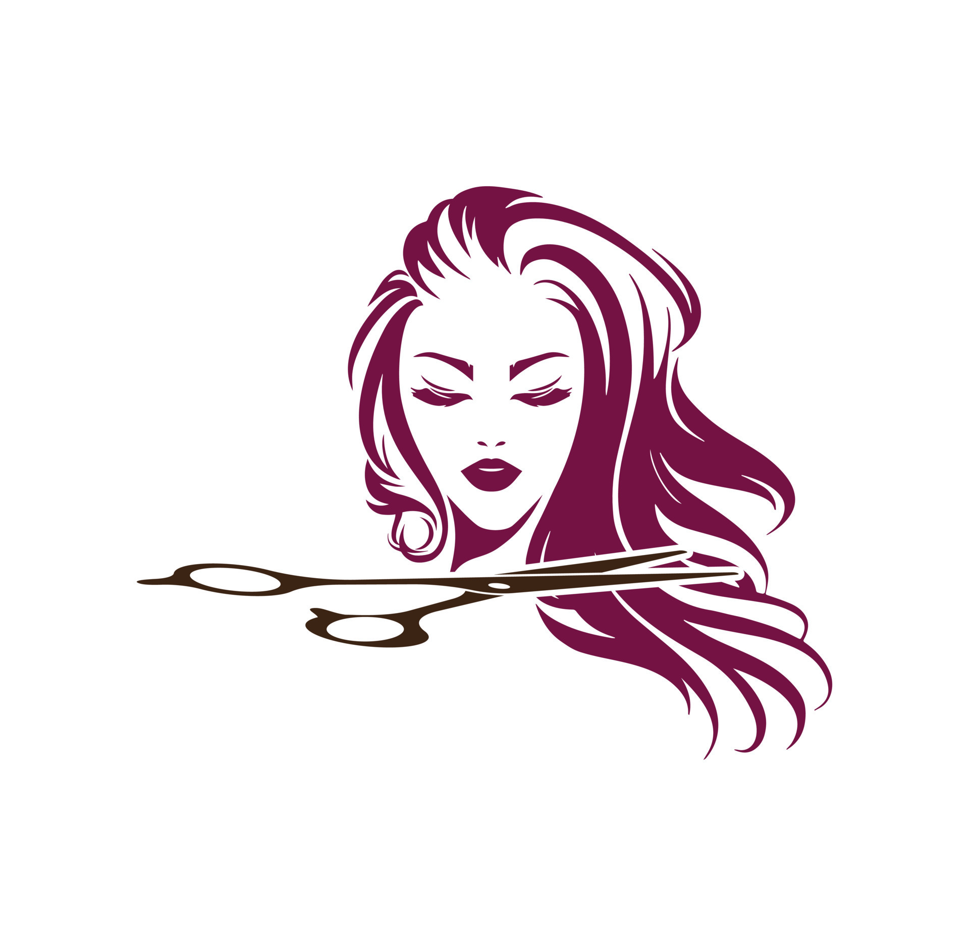 Beauty Hair Salon Logo female fashion logo 24248180 Vector Art at Vecteezy