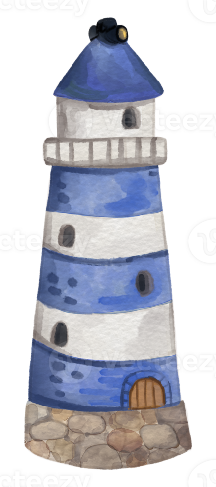 Nautical component watercolor element png
