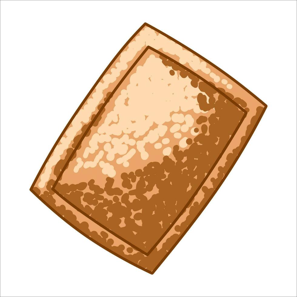 abstract illustration of flour cake with silhouette artistic art style 15 vector