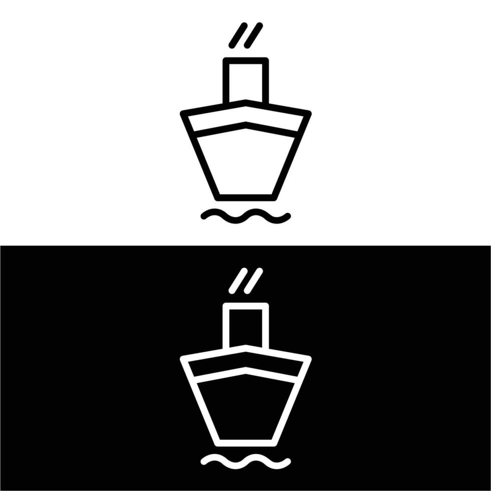 Embarcacion línea icono departamento. vector ilustración símbolo