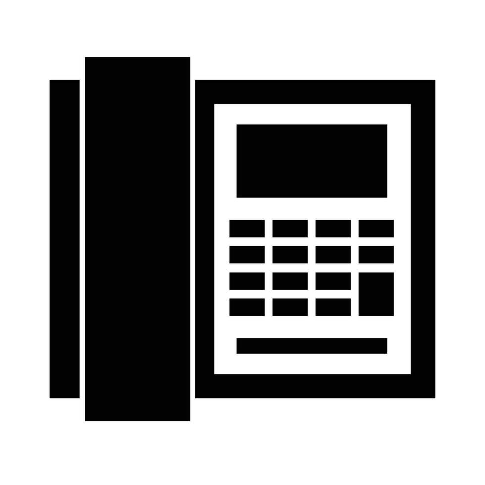 Black Telephone icon isolated on white background 24248598 Vector Art