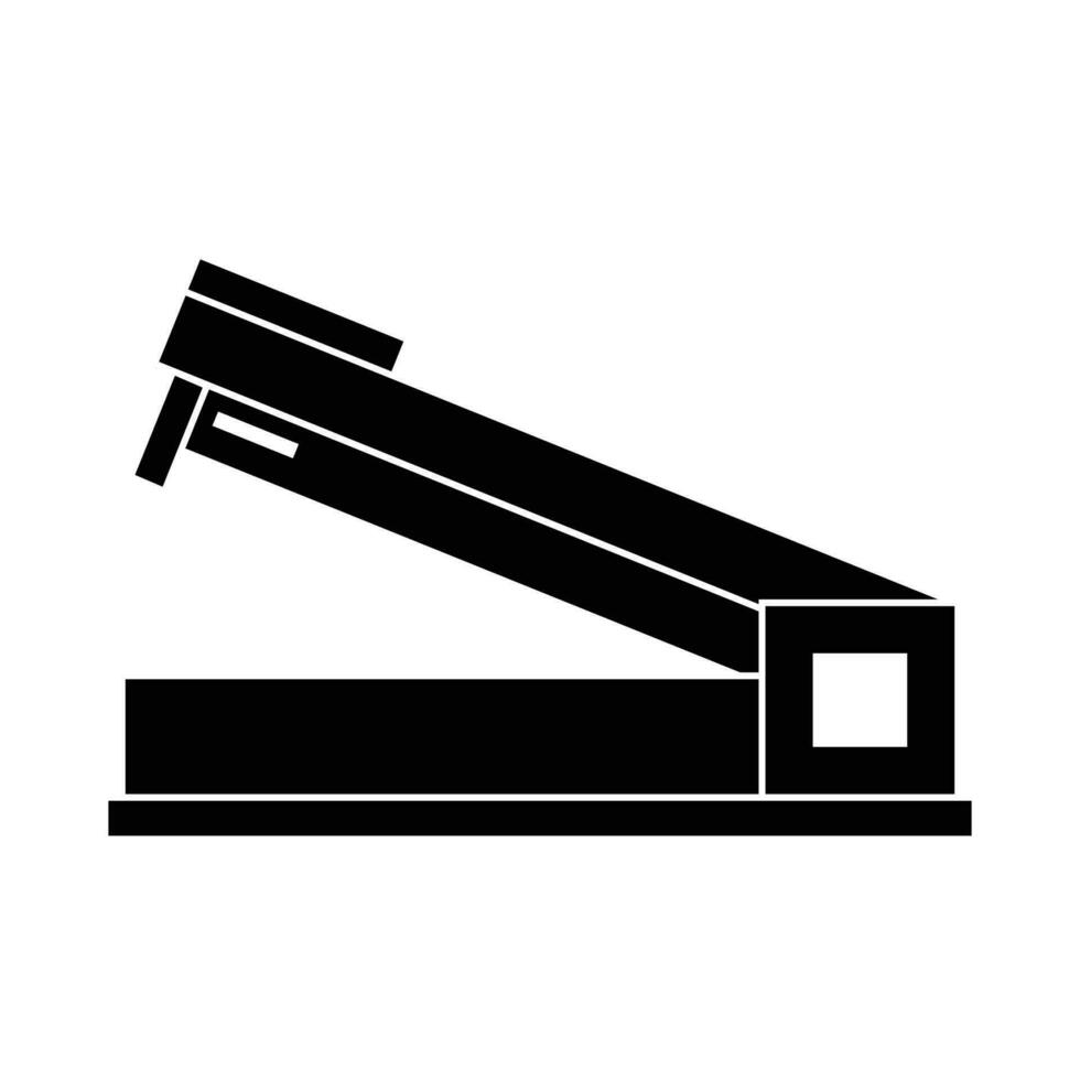 Black stapler icon symbol sign from modern tools collection for mobile concept and web apps design on white background vector