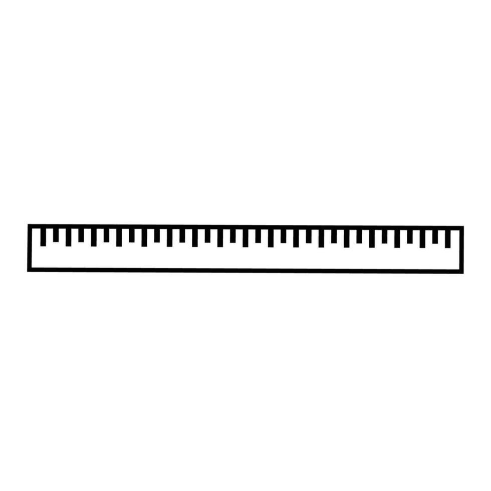 Ruler vector icon, ruler in trendy flat style on white background