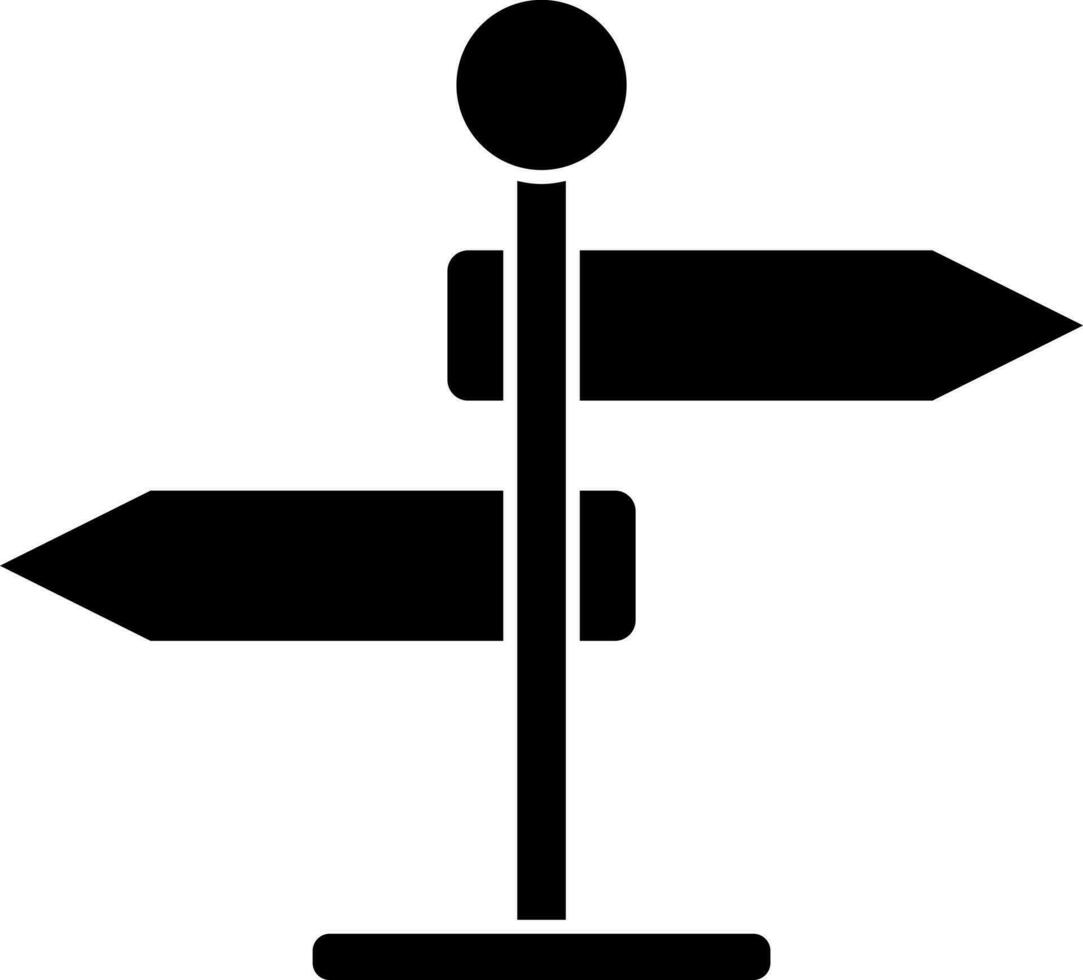 Directional signboard icon or symbol. vector