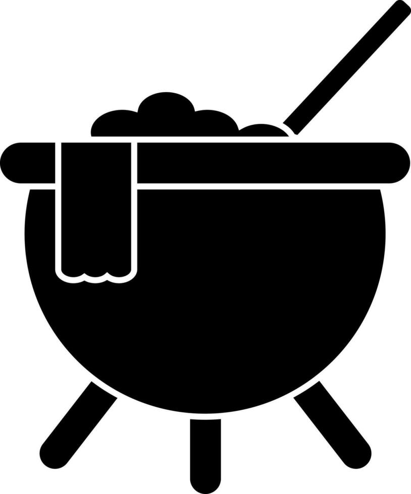 icono de olla de cocina. vector