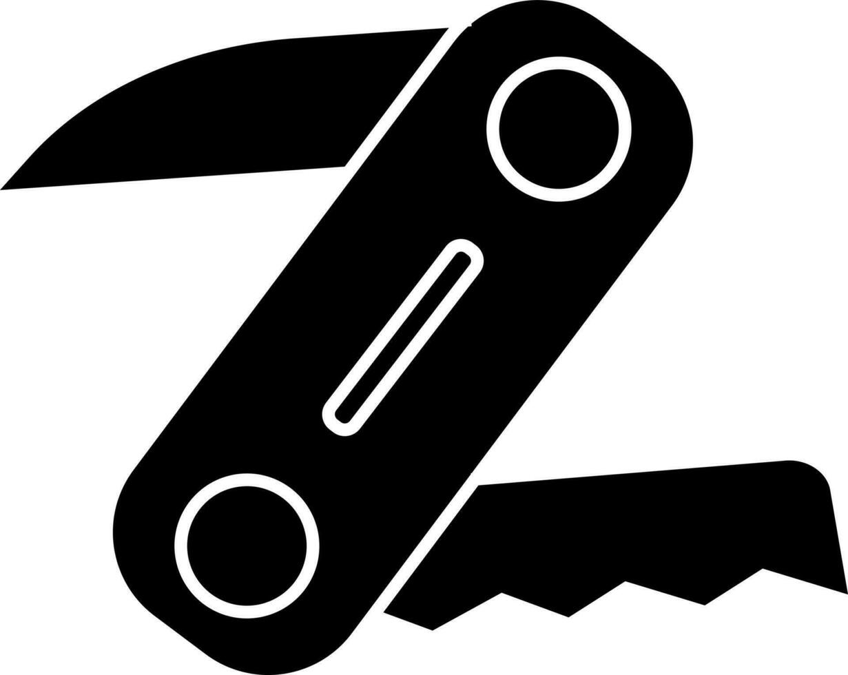 Flat style knife icon or symbol. vector