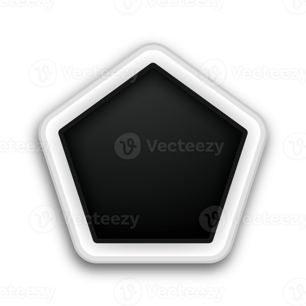 Black billboard frame label sign png
