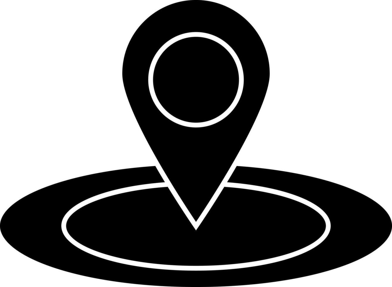Map pin location icon in flat style. vector