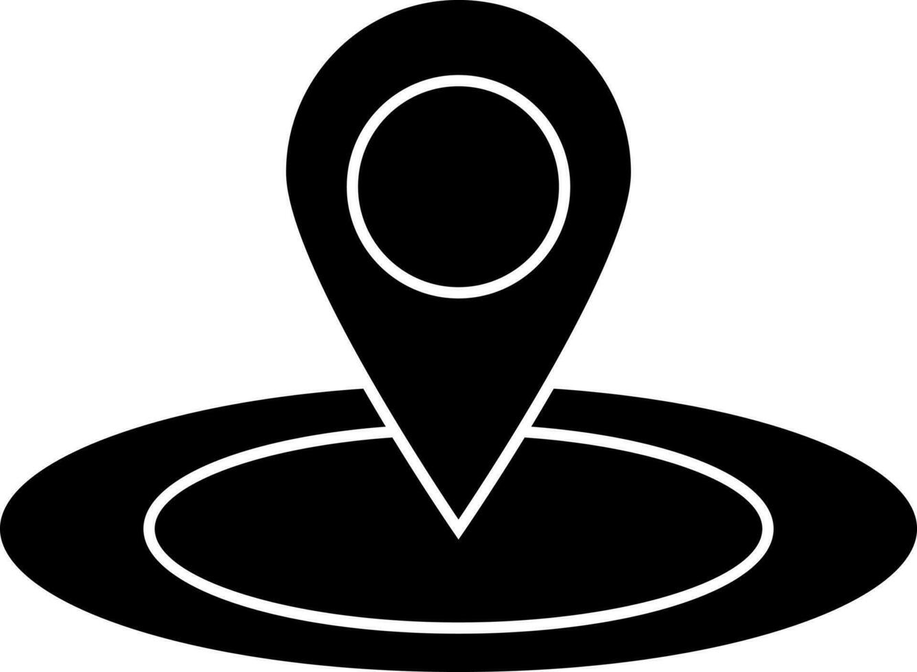 Map pin location icon in flat style. vector