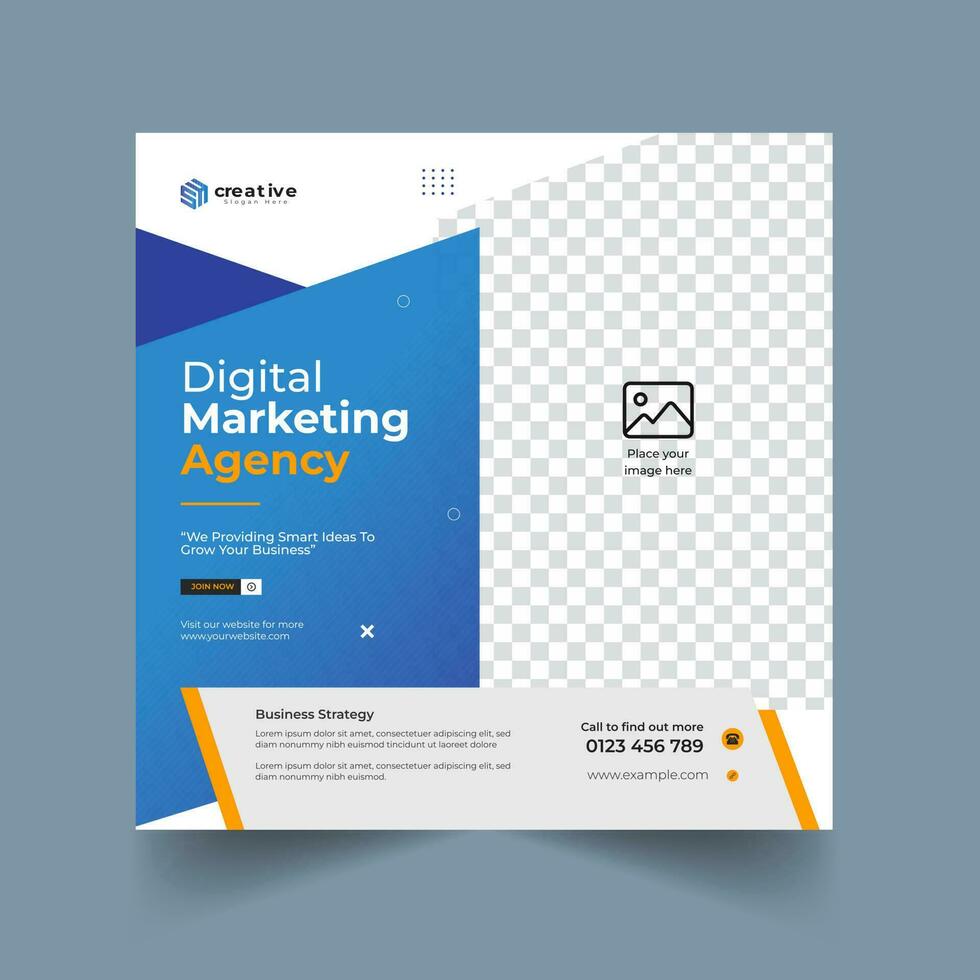 un digital márketing agencia social medios de comunicación diseño para un digital márketing agencia, alta calidad prima diseño con empresa o personal negocio vector