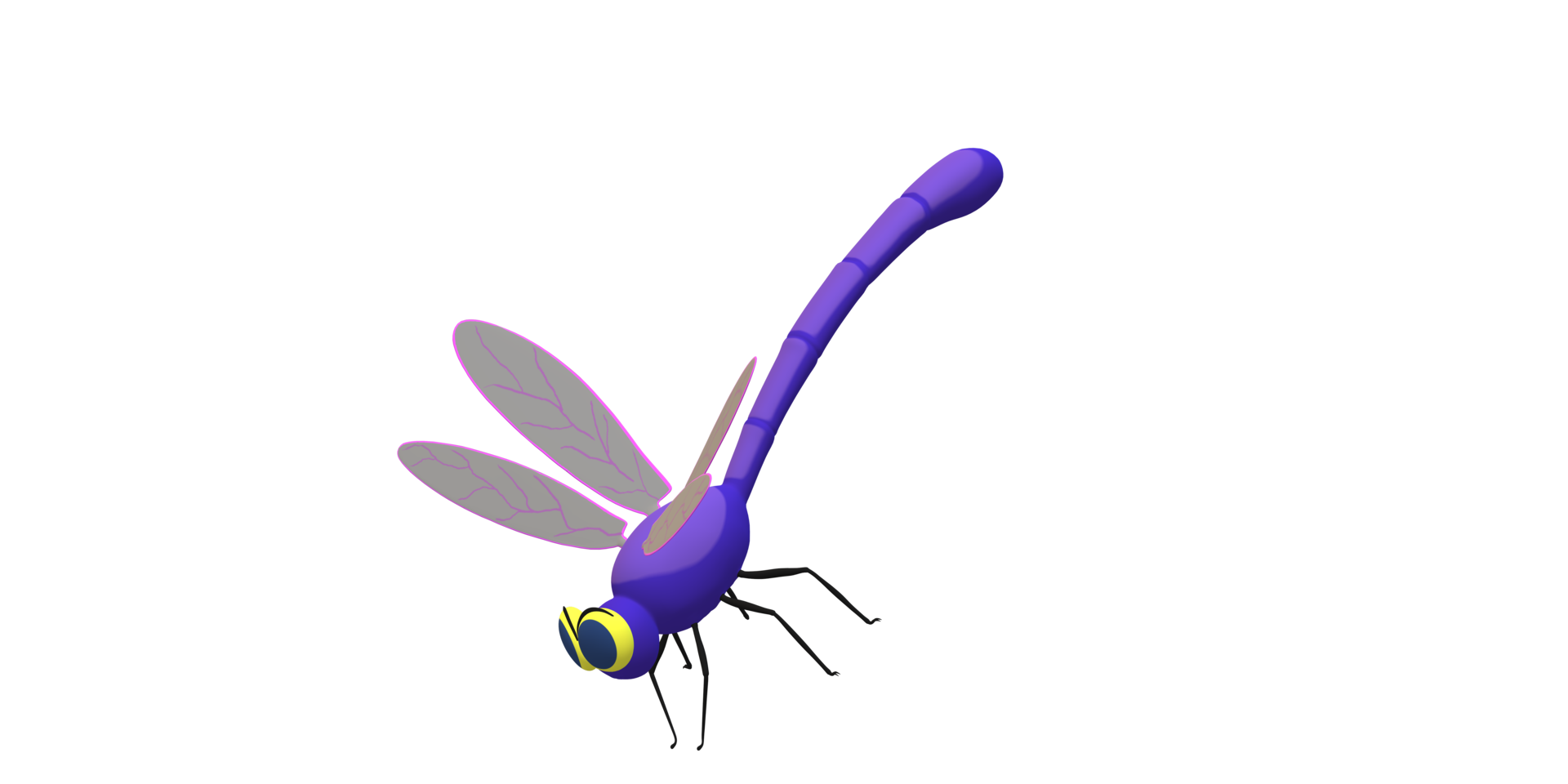 Dragon Fly isolated on a Transparent Background png