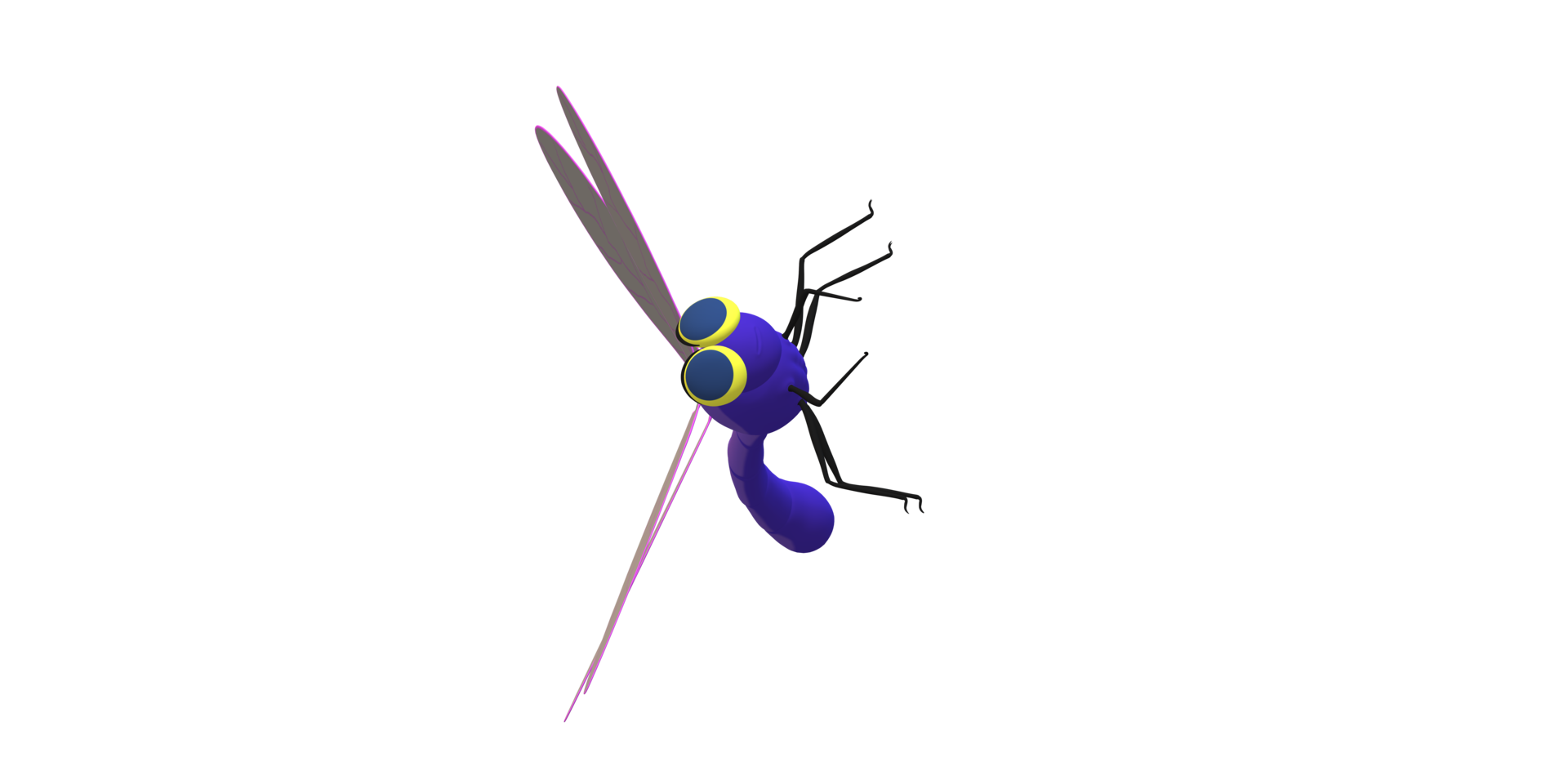 Dragon Fly isolated on a Transparent Background png