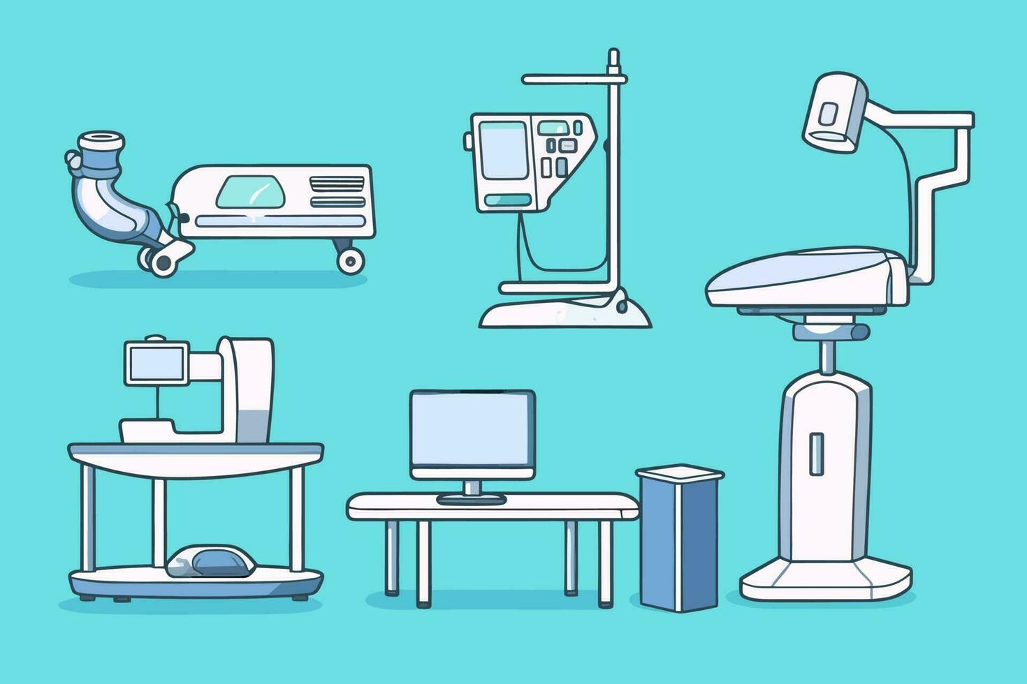 set of medical icons vector