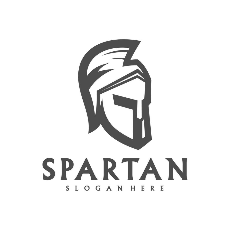 espartano logo modelo vector, creativo Esparta logo vector, espartano casco logo vector