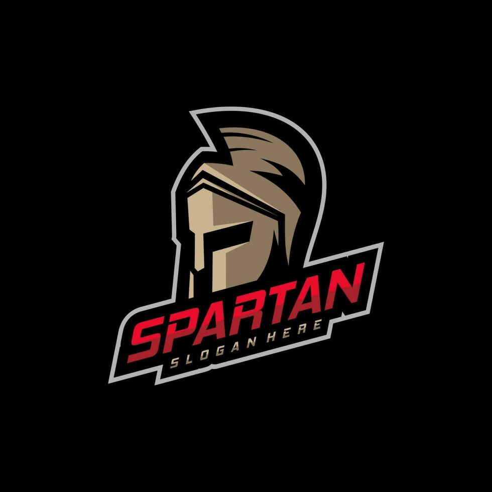 Spartan Logo Template Vector, Creative Sparta Logo Vector, Spartan Helmet Logo vector