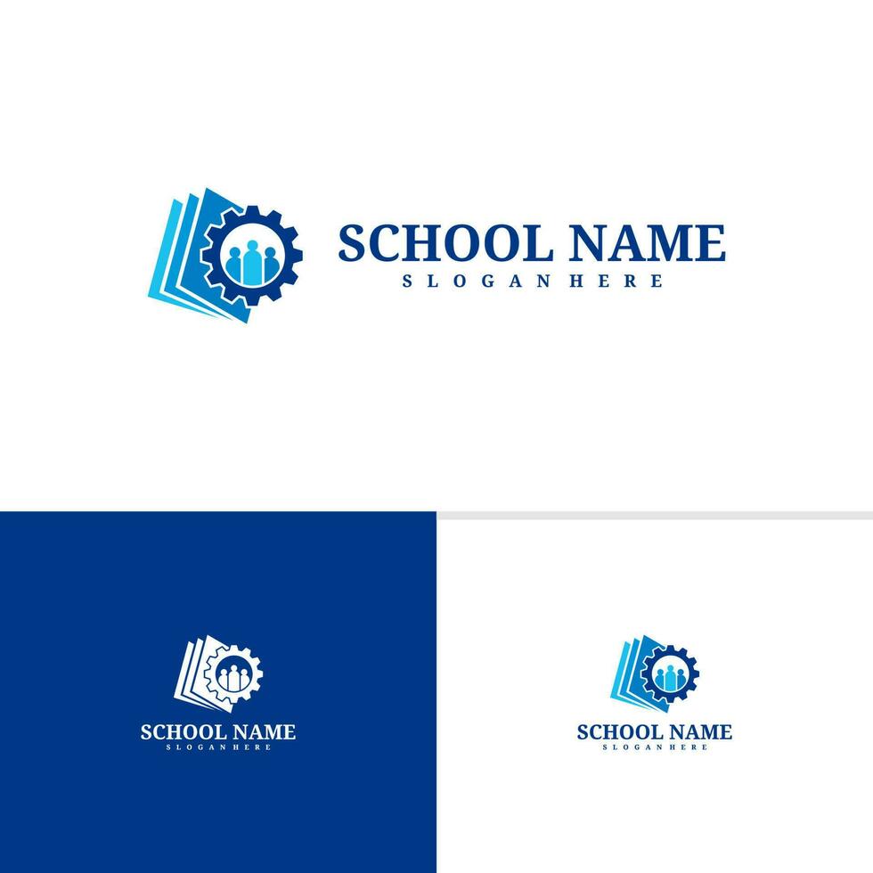 People Book logo template, Creative People logo design vector, Book logo concepts vector