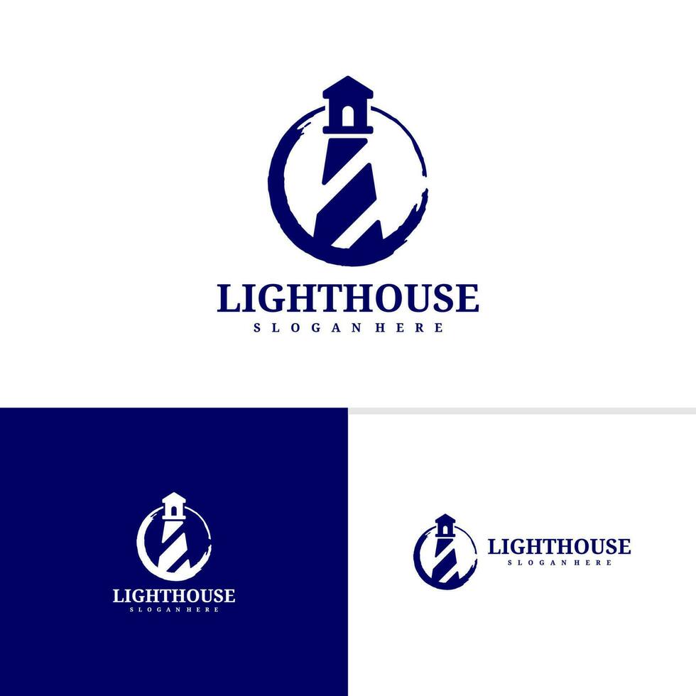 Lighthouse logo template, Creative Lighthouse logo design vector