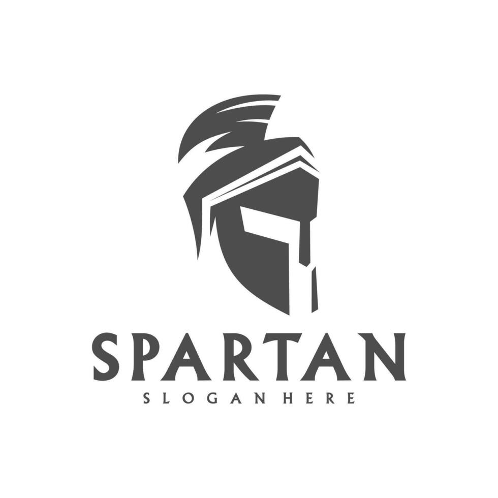 Spartan Logo Template Vector, Creative Sparta Logo Vector, Spartan Helmet Logo vector