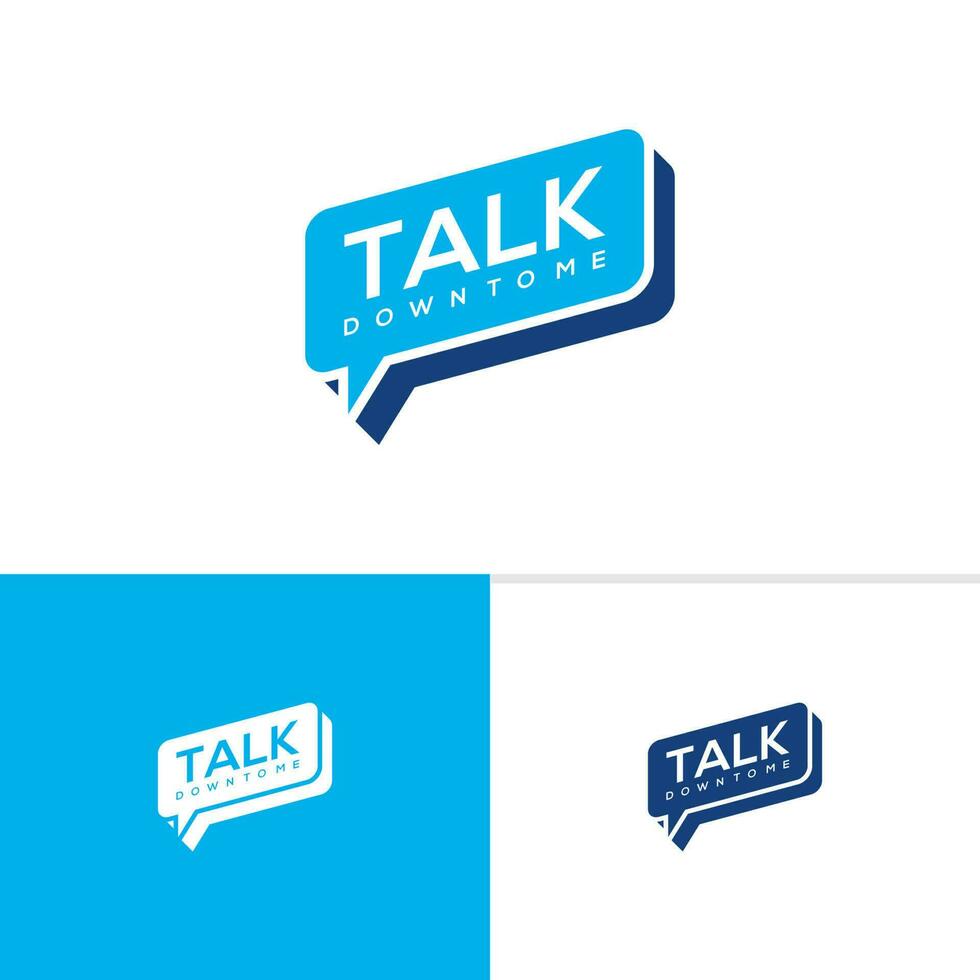 Talk logo template, Creative Talk logo design vector, Podcast logo concepts vector