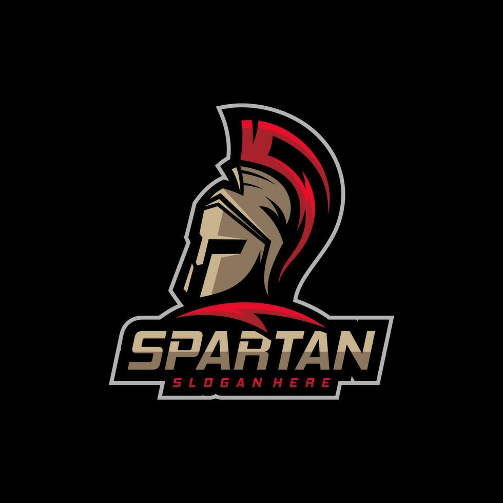 Spartan Logo Template Vector, Creative Sparta Logo Vector, Spartan Helmet Logo vector