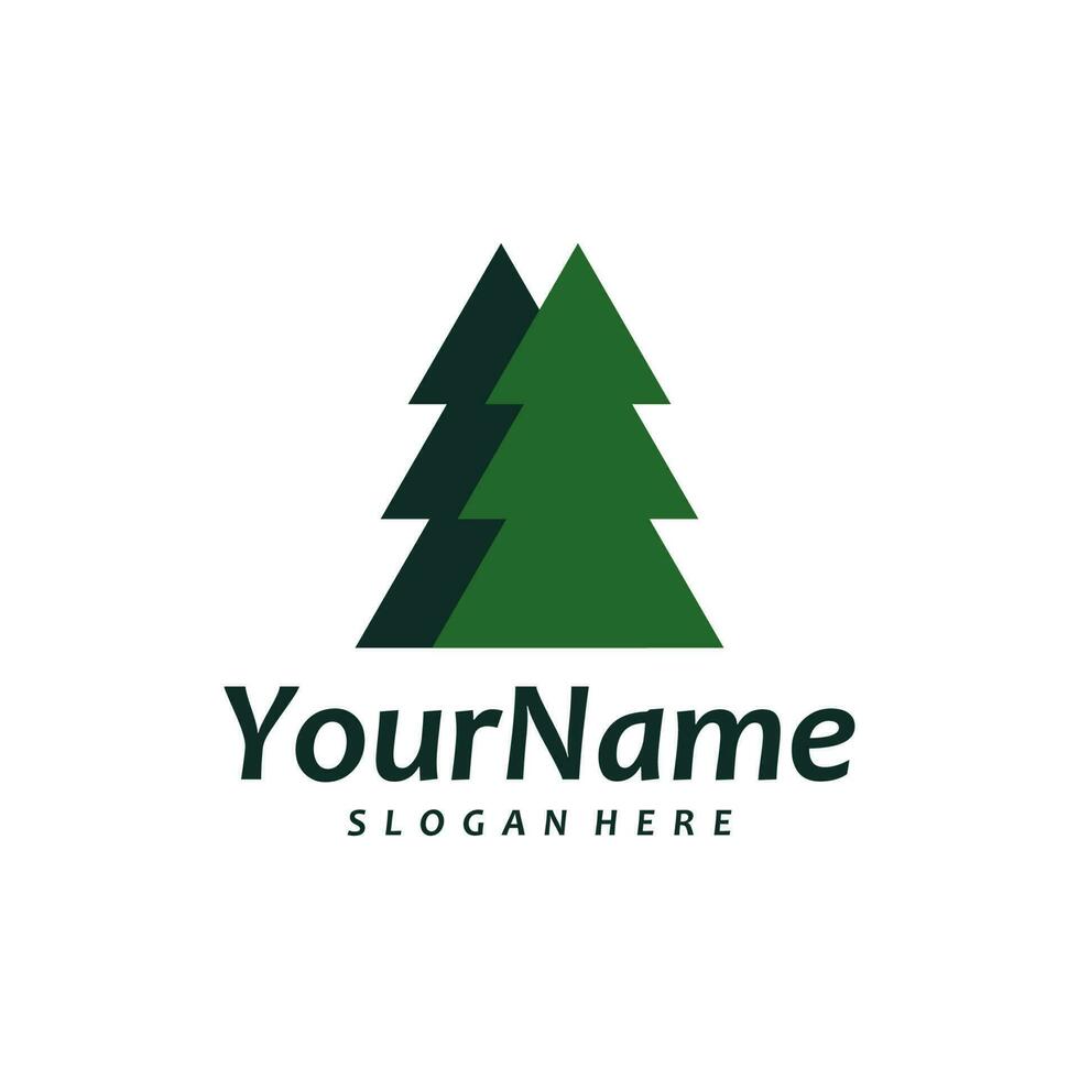 Pine Tree logo vector template. Creative Pine Tree logo design concepts